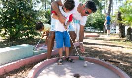 Mini-golf au camping Les Oyats