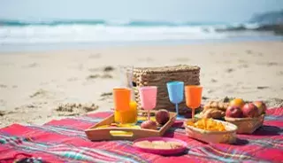 Un pique-nique à la plage