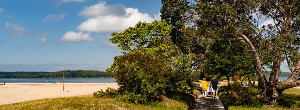 Plage privée du camping de la Réserve